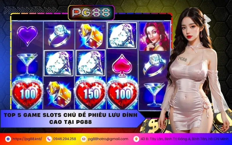 Top 5 Game Slots Chủ Đề Phiêu Lưu Đỉnh Cao Tại PG88