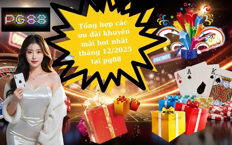 Tổng hợp các ưu đãi khuyến mãi hot nhất tháng 12/2025 tại pg88
